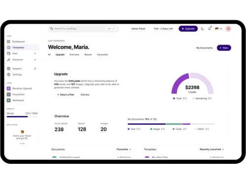 contentbao dashboard
