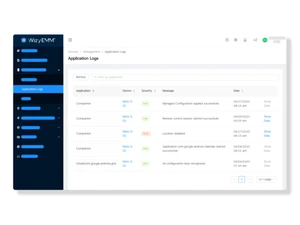 WizyEMM Application Logs