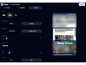 klap product-dashboard