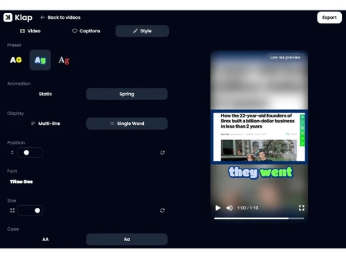 klap product-dashboard