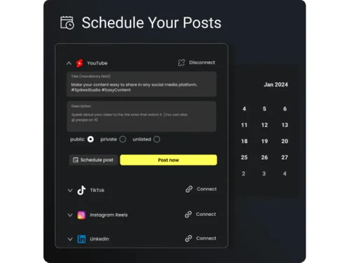 spikes studio product scheduling