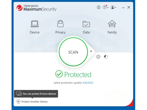 TrendMicro Maximum Security protection