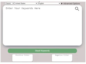 Keyword Sheeter Tool