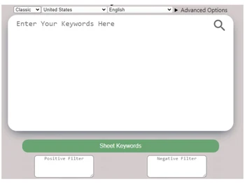 Keyword Sheeter Tool