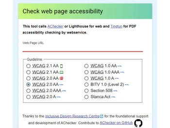 ACHECKS Accessibility