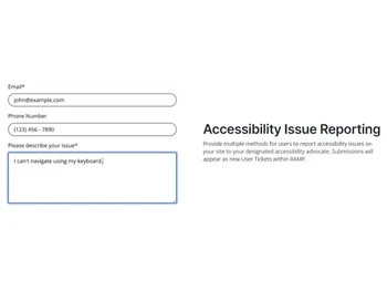 Accessible Web RAMP Accessibility