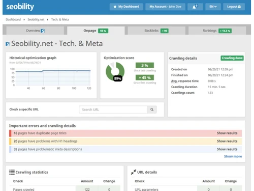 Seobility Tech and Meta