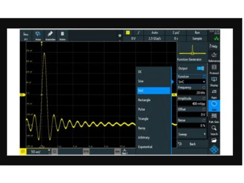 Rhode and schwartz oscilloscope Waveform