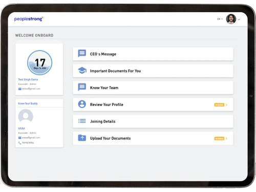 PeopleStrong Onboarding