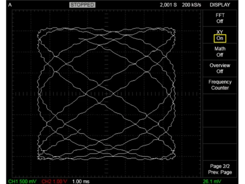 Perytech USB Oscilloscope Pattern