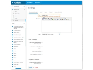 ideagen huddle-settings