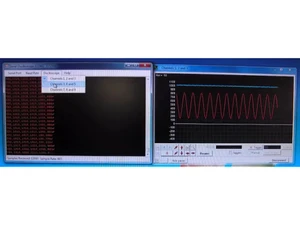 Serial oscilloscope Data