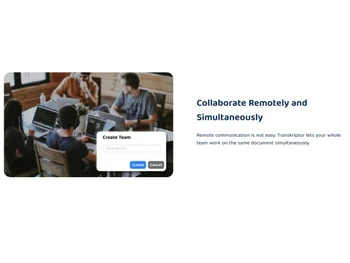 Transkriptor Collaborate