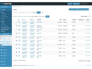 Flex Catering Dashboard