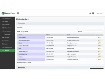 Better Cater Vendors