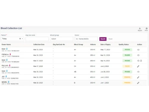Ezovion Blood Bank Software Collection