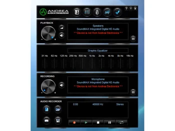 andrea audiocommander dashboard