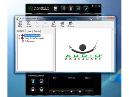 andrea audiocommander helpbox