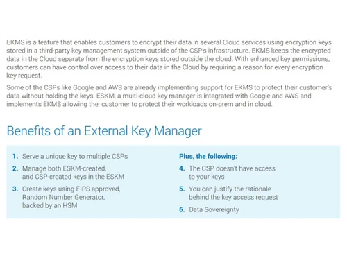 utimaco eskm key management