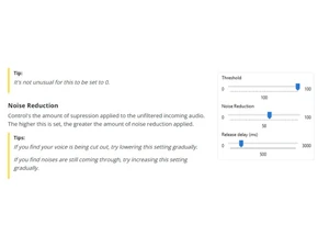 noise blocker threshold