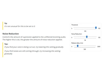 noise blocker threshold