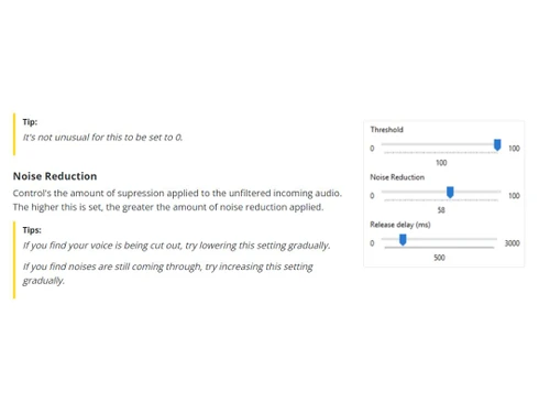noise blocker threshold