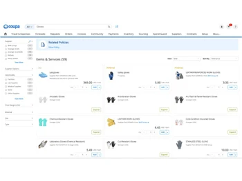 Coupa Procure policies