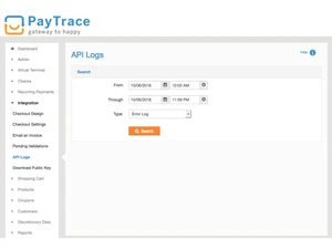 PayTrace API Logs