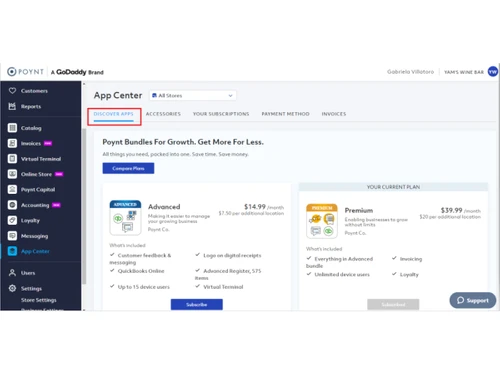 Poynt-app center