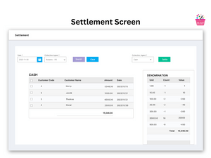 iamretailer Distributor Software Settlement Screen