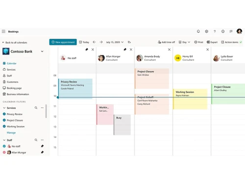 Microsoft Bookings Dashboard