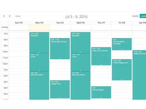 OptiSigns Schedule Content