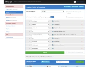 piSignage Scheduling