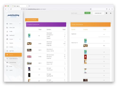 PosterBooking Content