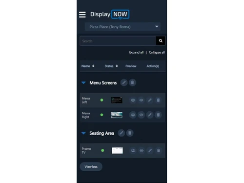 Display NOW Screens