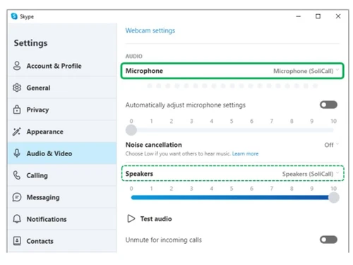 solicall pro settings
