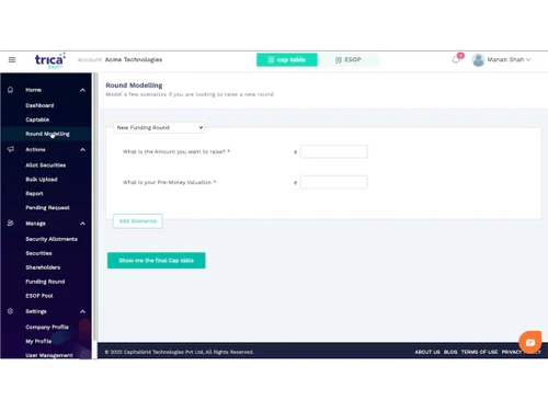 trica round modelling