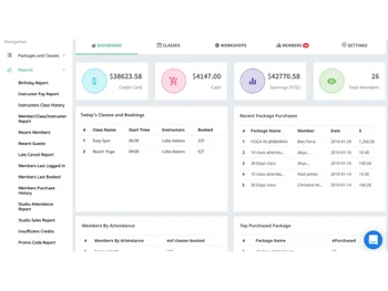 StudioBookings Dashboard