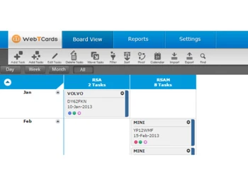 WebTCards board view