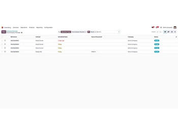 odoo inventory receipt