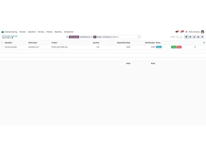 odoo manufacturing product