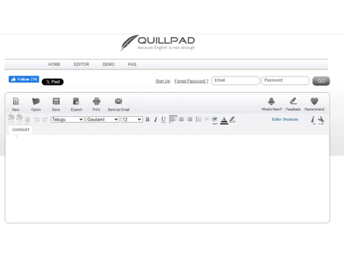 quillpad dashboard