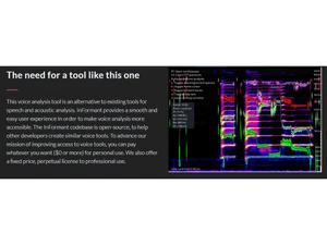 InFormant Speech Analytics Acoustic