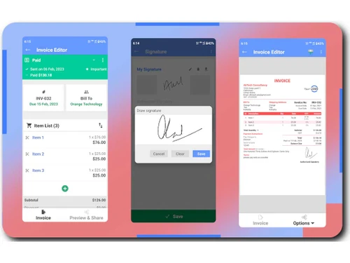 invoicetemple dashboard