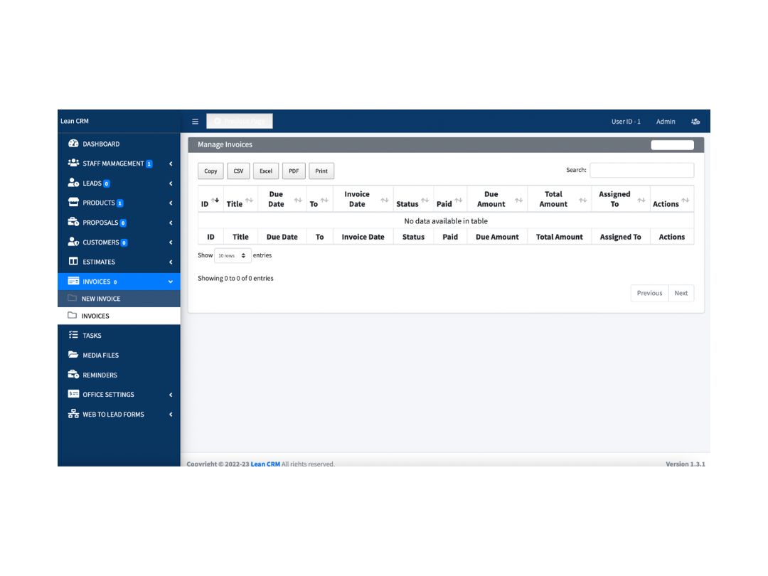 ntirecrm-invoice