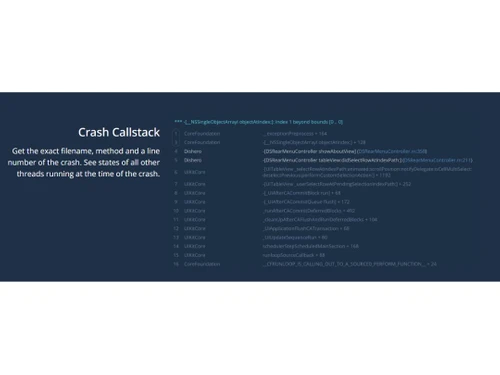 bugsee callstack