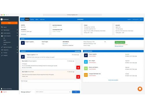 cargobase fms dashboard