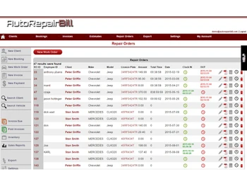 Auto Repair Bill Billing and Invoicing