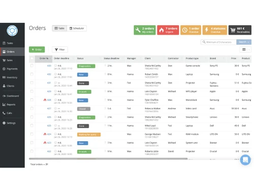 Orderry Billing and Invoicing