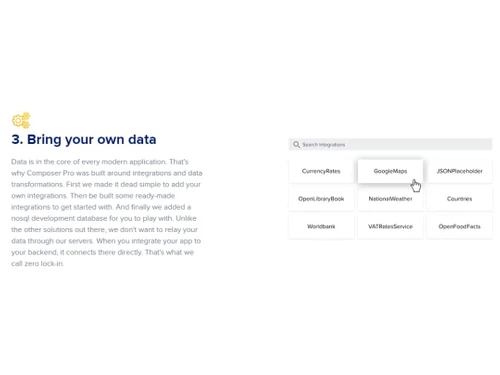 AppGyver Composer Pro Data